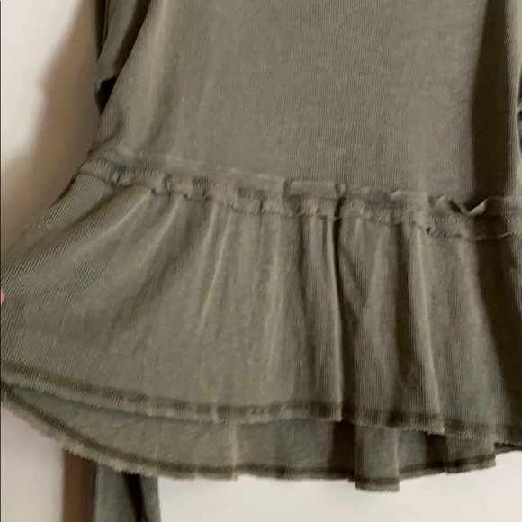 LAST 1 - NEW ribbed long sleeve peplum top - Picture 5 of 9